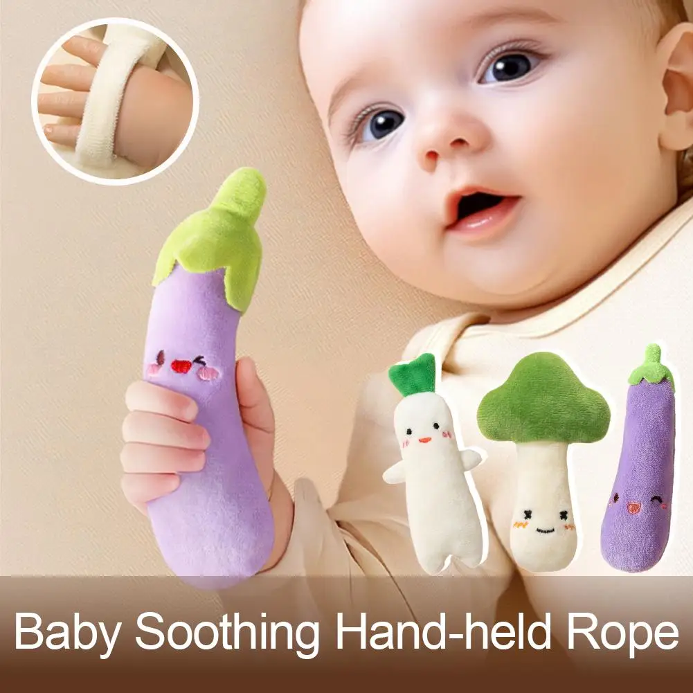 Simpatico bambino anti-spaventazza Comfort bambola tenuta in mano farcita carota regalo impugnatura giocattolo succhietti per il sonno giocattolo per neonato