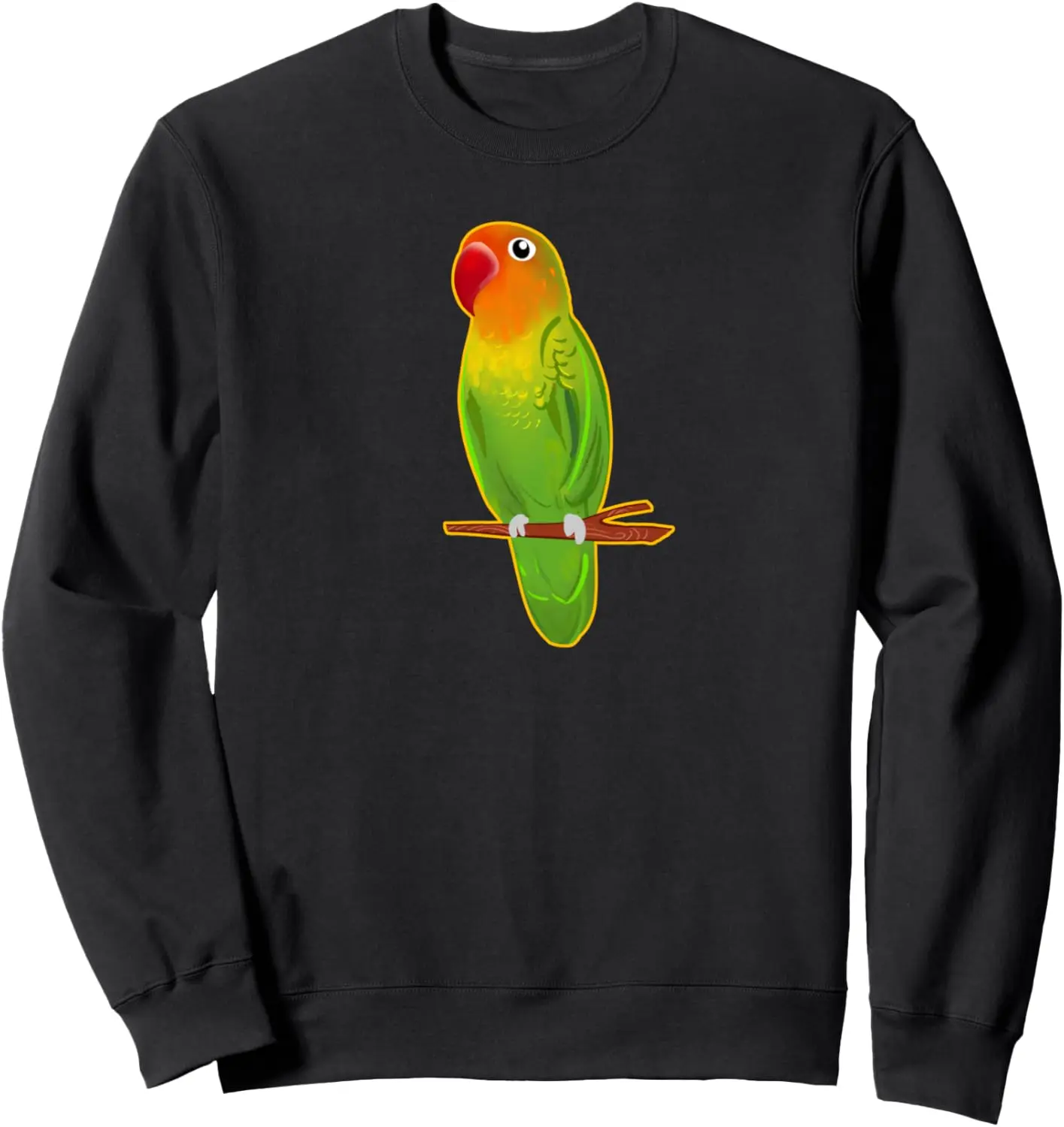 Cute Agapornis Bird Lovebird Drawing Cute Sweatshirt