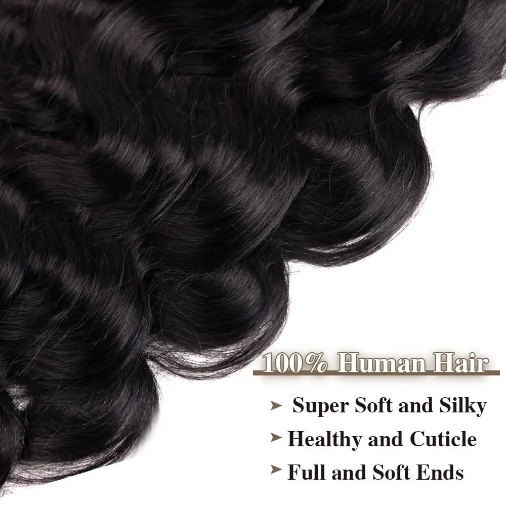 Extensions de Cheveux Humains Ondulés à réinitialisation, 8 Pièces, avec Double Trame, 120g, pour Femme Noire