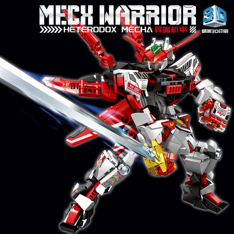 Guerrero Mech Heterodox ladrillos montaje juguete para niños adultos regalo perfecto Caballero de batalla que transforma Robot bloques de construcción
