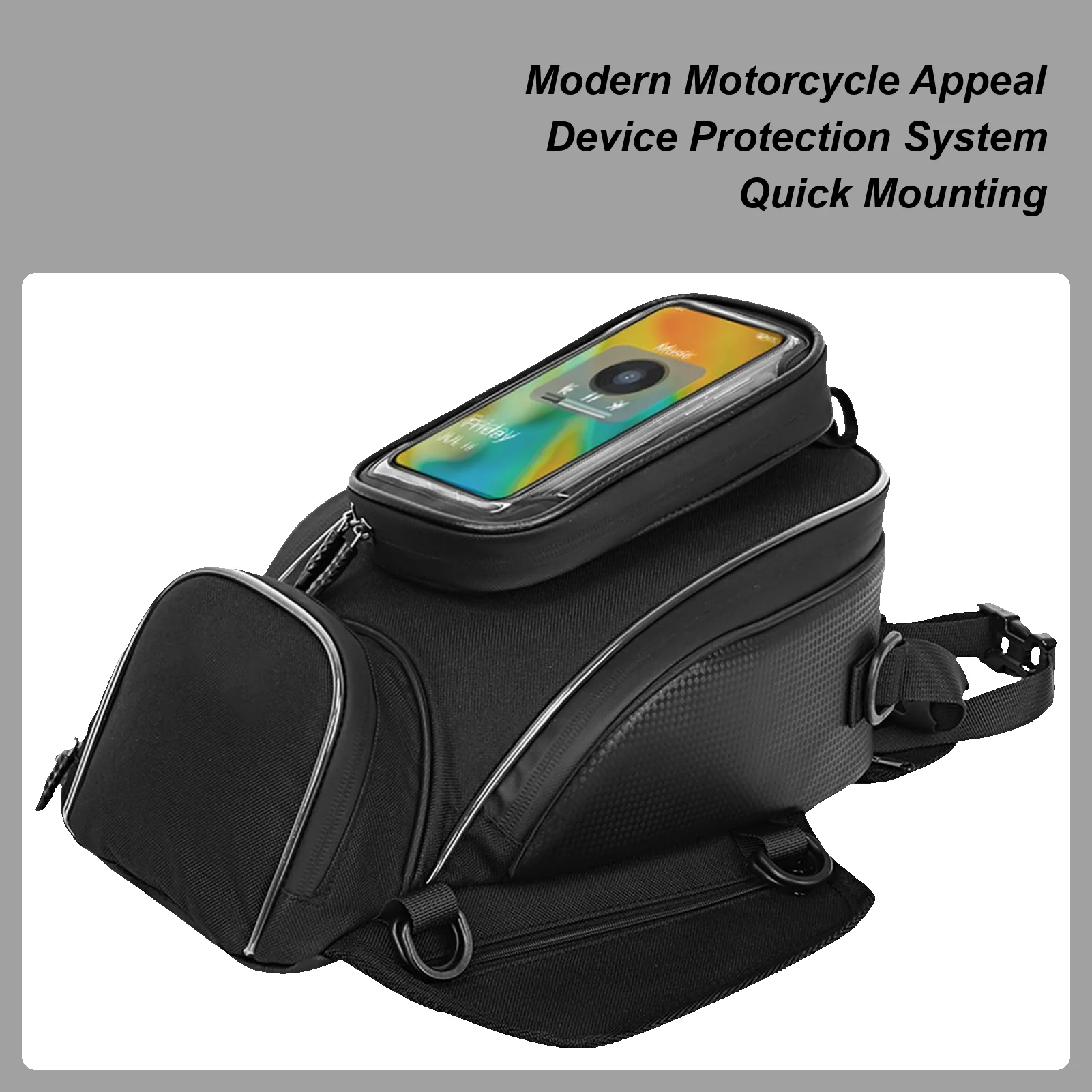 

2025 Motorcycle Tank Bag Magnetic Tank Bag Motorcycles Navigation Water Machine Charter Cycling Handbag Equipment