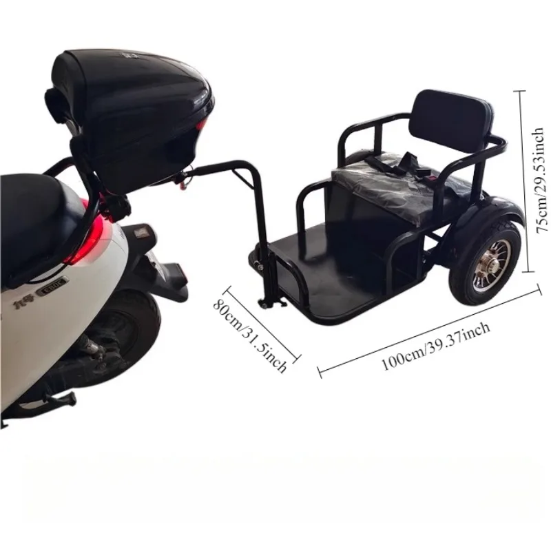 Metal Outdoor Electric Bicycle Trailer, Electric Bicycle Accessories