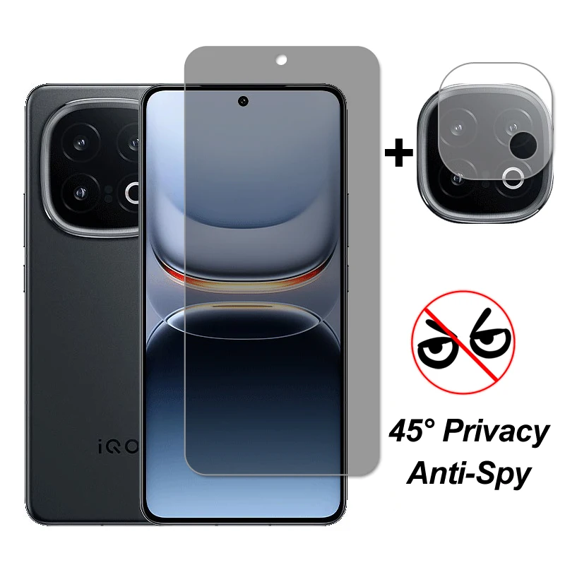 For ViVo iQOO 13 Glass ViVo iQOO 13 Screen Protector Anti-Spy Privacy Tempered Glass Protective Phone Camera Lens Film iQOO 13