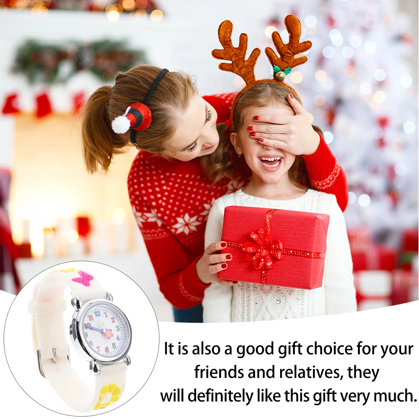 Reloj de pulsera Banda de silicona ajustable de alta calidad Números claros Esfera transparente Tiempo fácil de leer Precioso regalo para