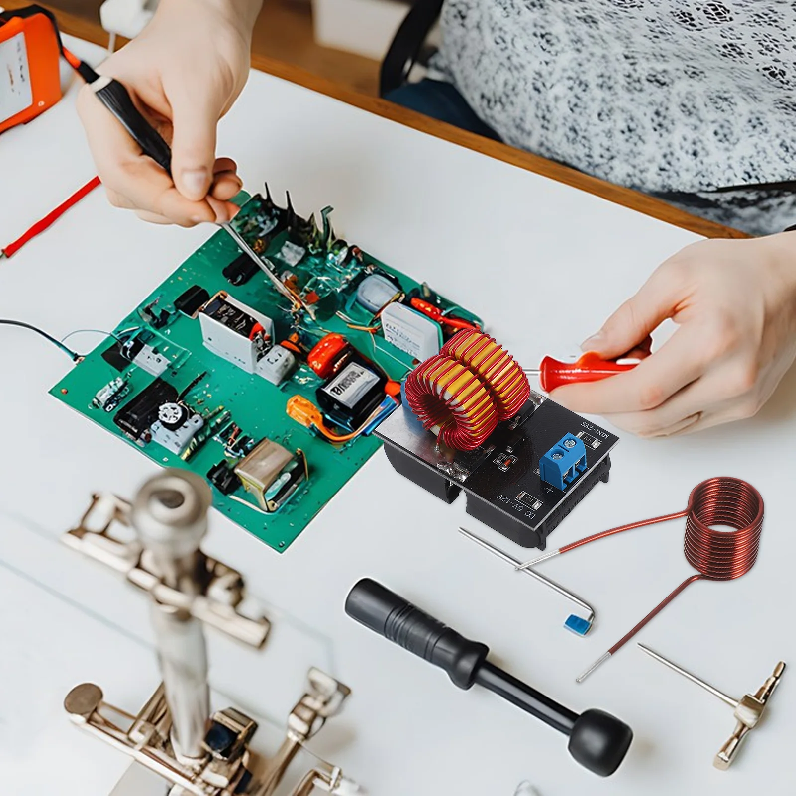 

Induction Heating Module 120W High Frequency Quenching Technology Metal Processing Power Supply Circuit Stable Performance