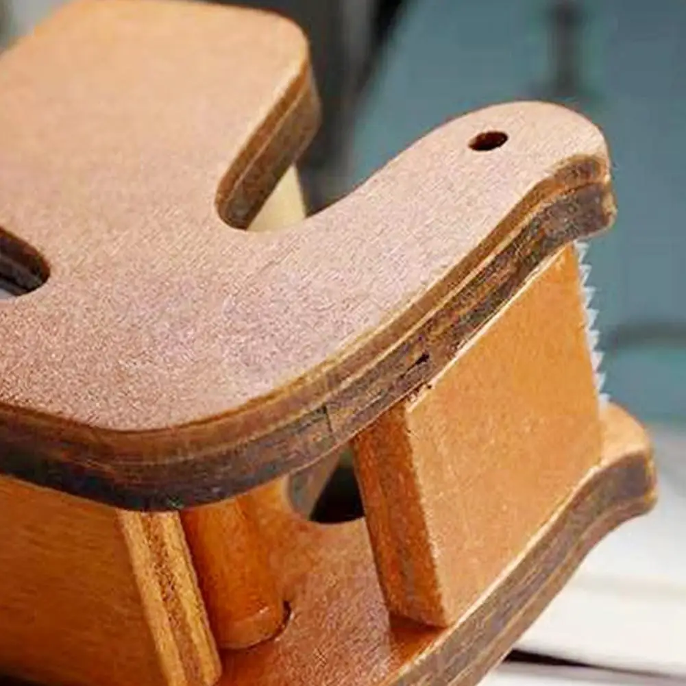 Cartoon Tape Dispenser Wooden Shaped Tape Dispenser Ergonomic Desktop Tape Cutter Multi-function Holder for Office Home School