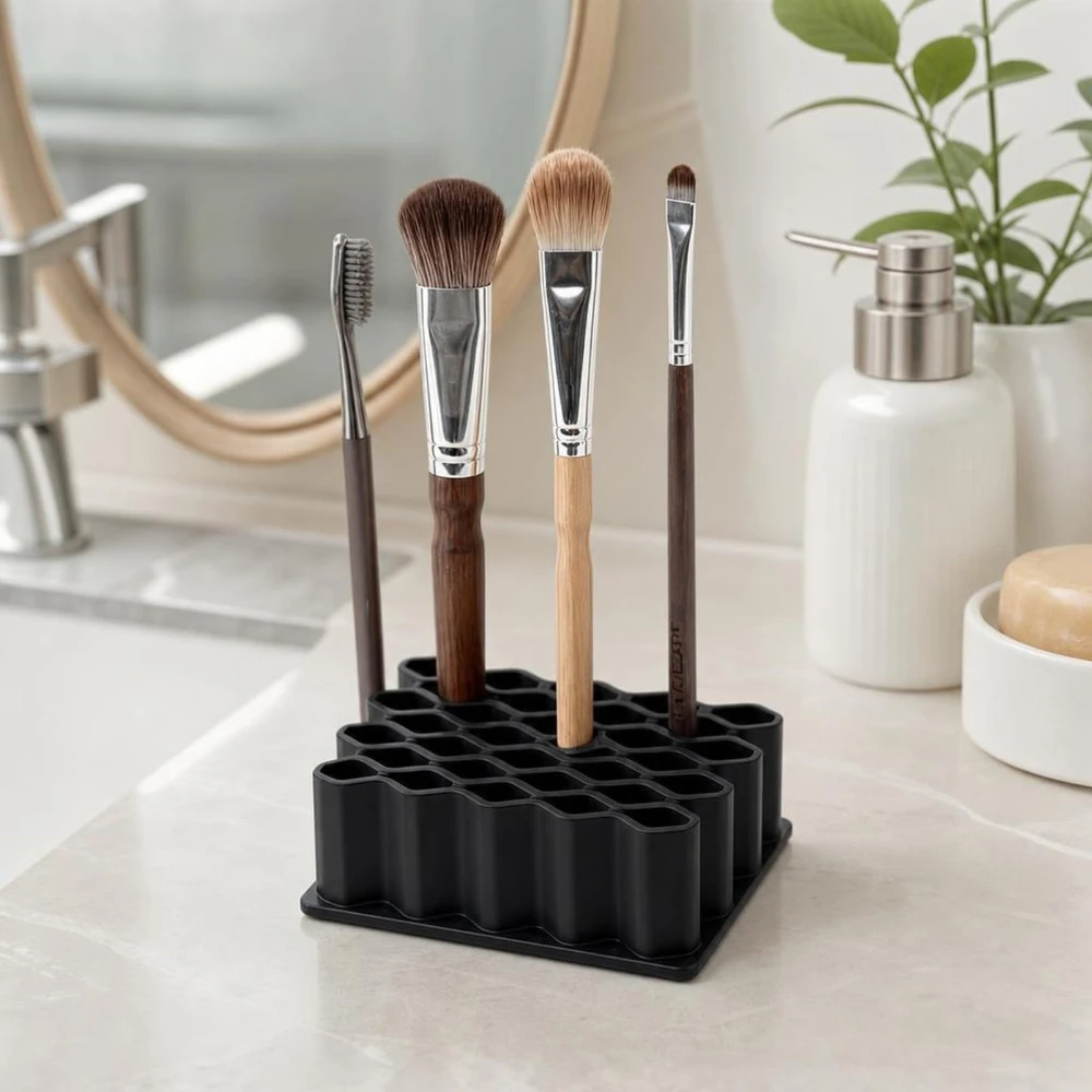 32 Slots Ointments Stand Multi-Compartment Medicine Storage Holder For Small Items Multi-purpose Cosmetics/Pen Storage Rack