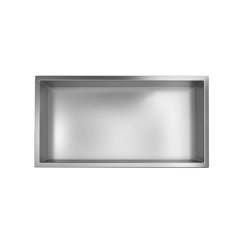 

Simple niche 304 stainless steel material wall design bathroom storage project light luxury rust resistance
