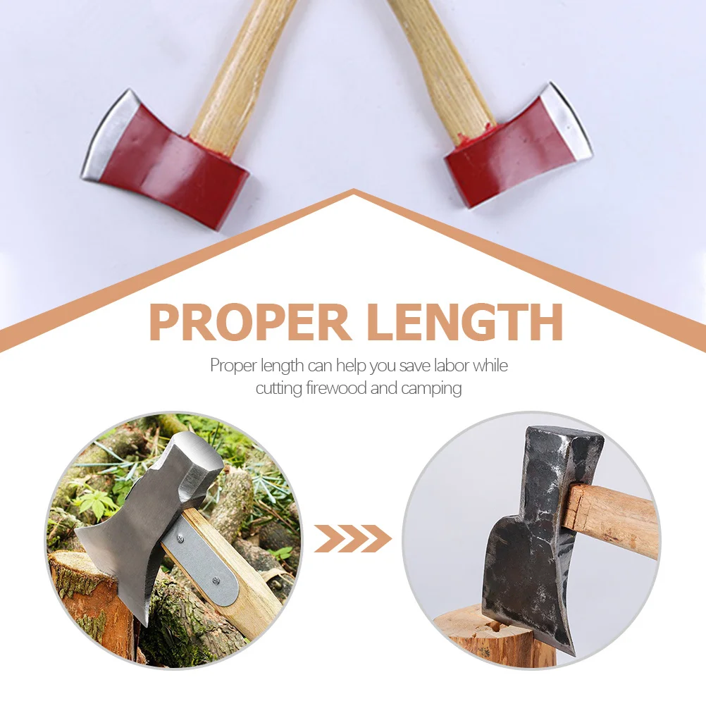 

2Pcs Axe Handle Replacement Wooden Handle for Tools Comfortable Installation Durable Long Term Use Wooden Accessory