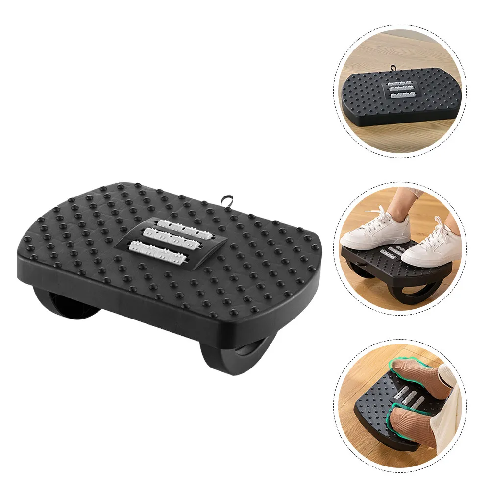 

Anti-Slip Footstool Plastic Under Desk Footrest Portable Foot Stool for Office Bathroom Living Room Multi-Use Support