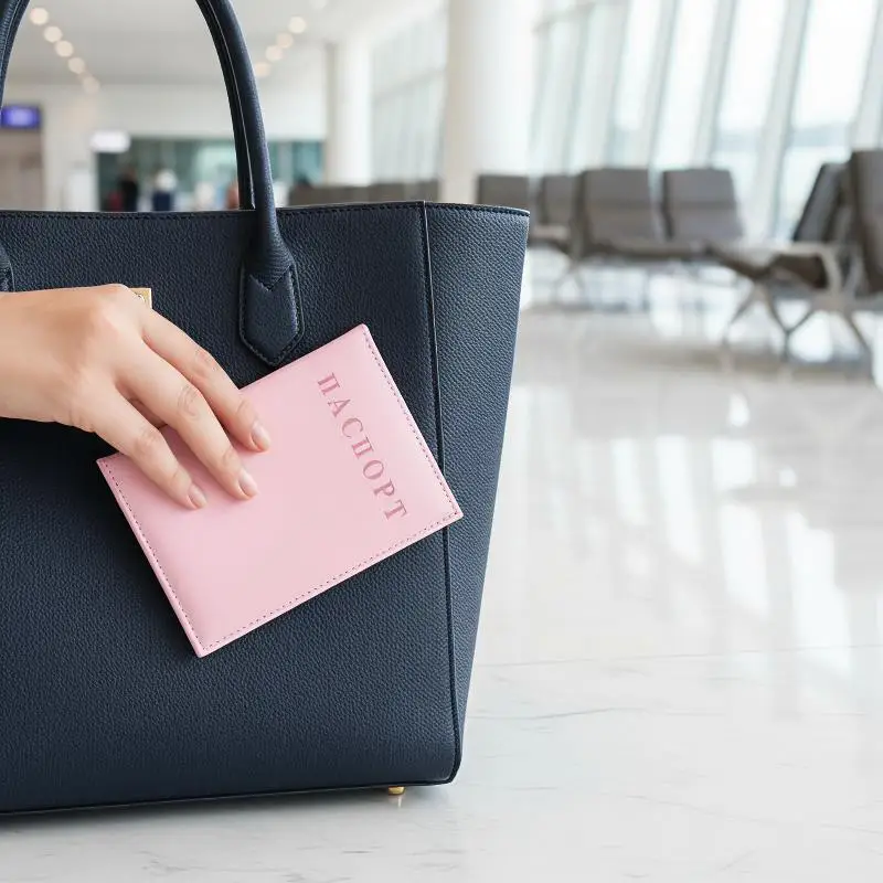 Waterproof PU Leather Passport Holder Multiple Color Options Multiple Card Slots Lightweight for Business Trip Vacation