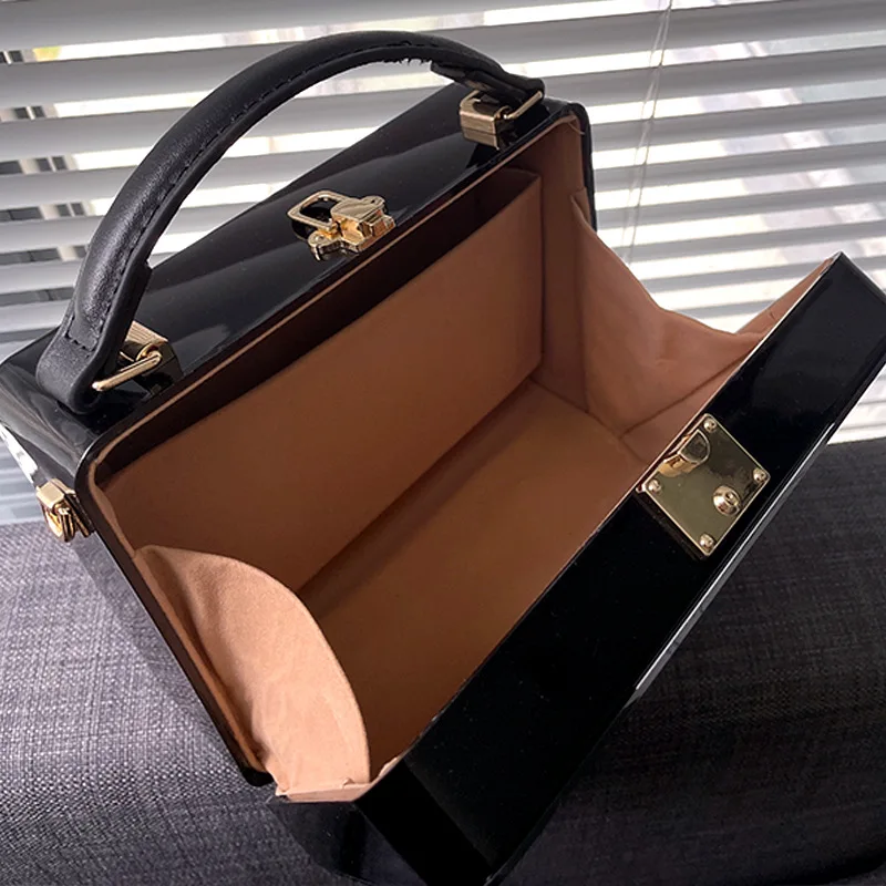 Novel Lady Face Acrylic Box Purses and Handbags for Women Designer Party Clutch Female Shoulder Bag Luxury Wedding Evening Bag