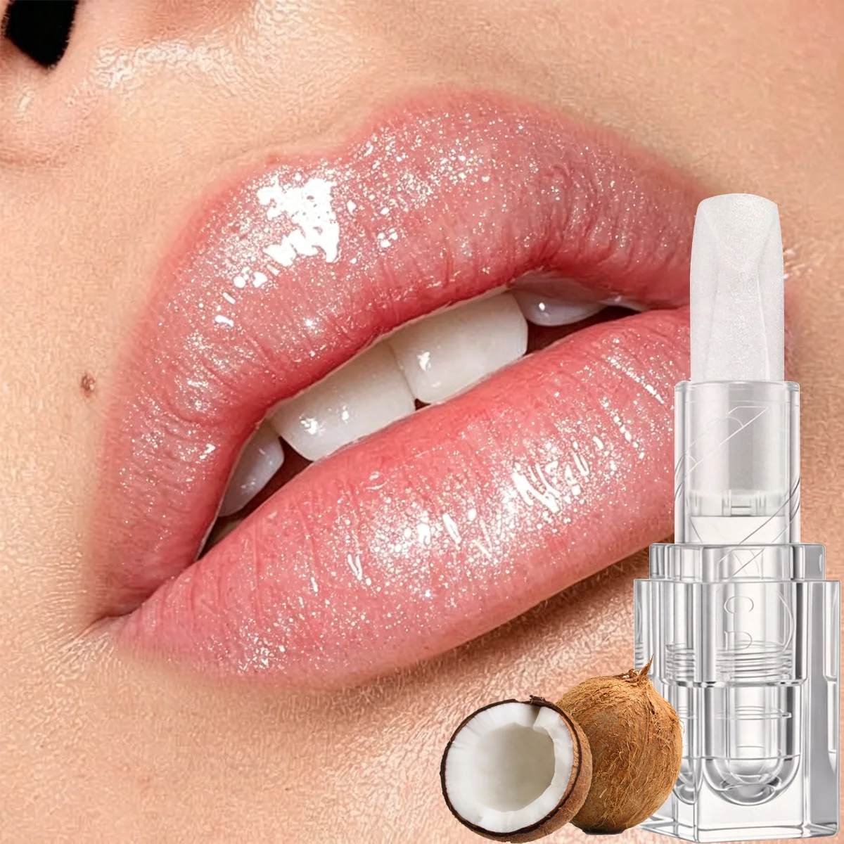 CHOOSE RASME Transparent Fine Sparkling Pearl White Red Moisturizing And Rich Light Line Waterproof Non Stick Cup Lipstick