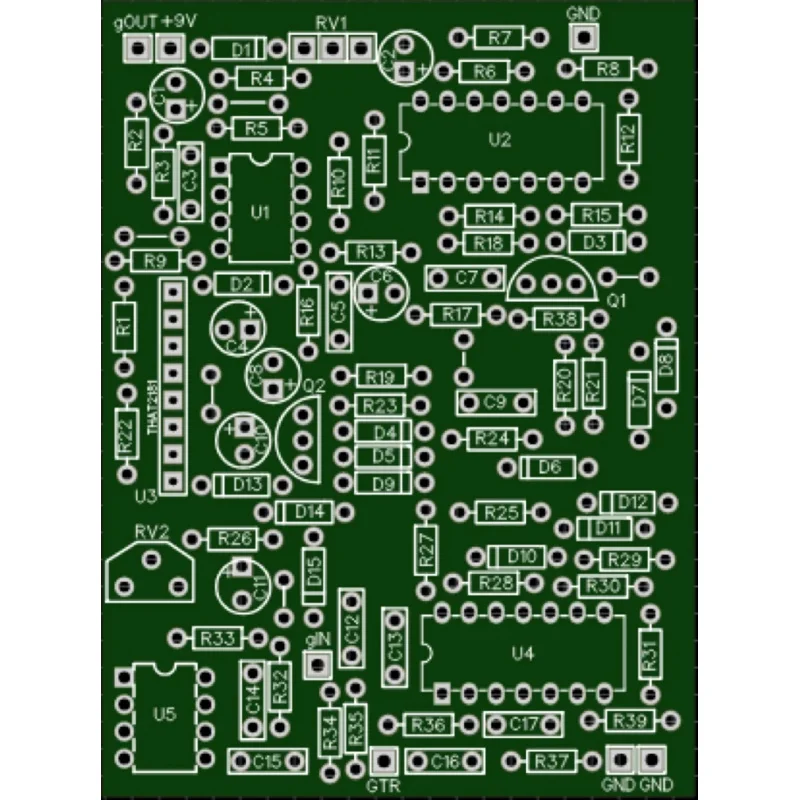 Diy Handmade Electric Guitar Effects Decimator G String Replica Noise Reduction Single Board PCB