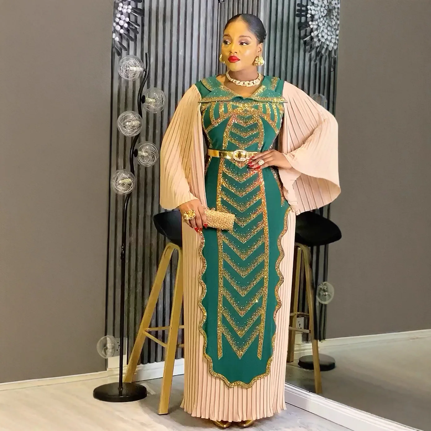 

Traditional Africa Clothing Dashiki Ankara Outfits Gown Abayas Robe Muslim Kaftan Maxi Long Dress African Dresses for Women