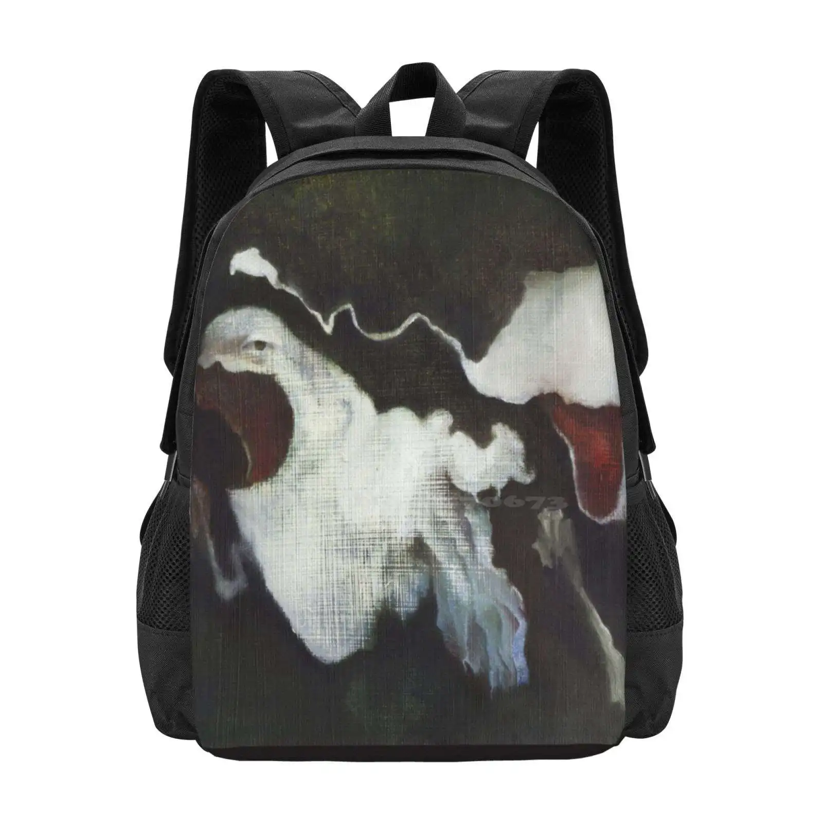 Kiss Chase Pattern Design Bagpack School Bags Ghosts Kiss Chase Oils Fantasy Dark