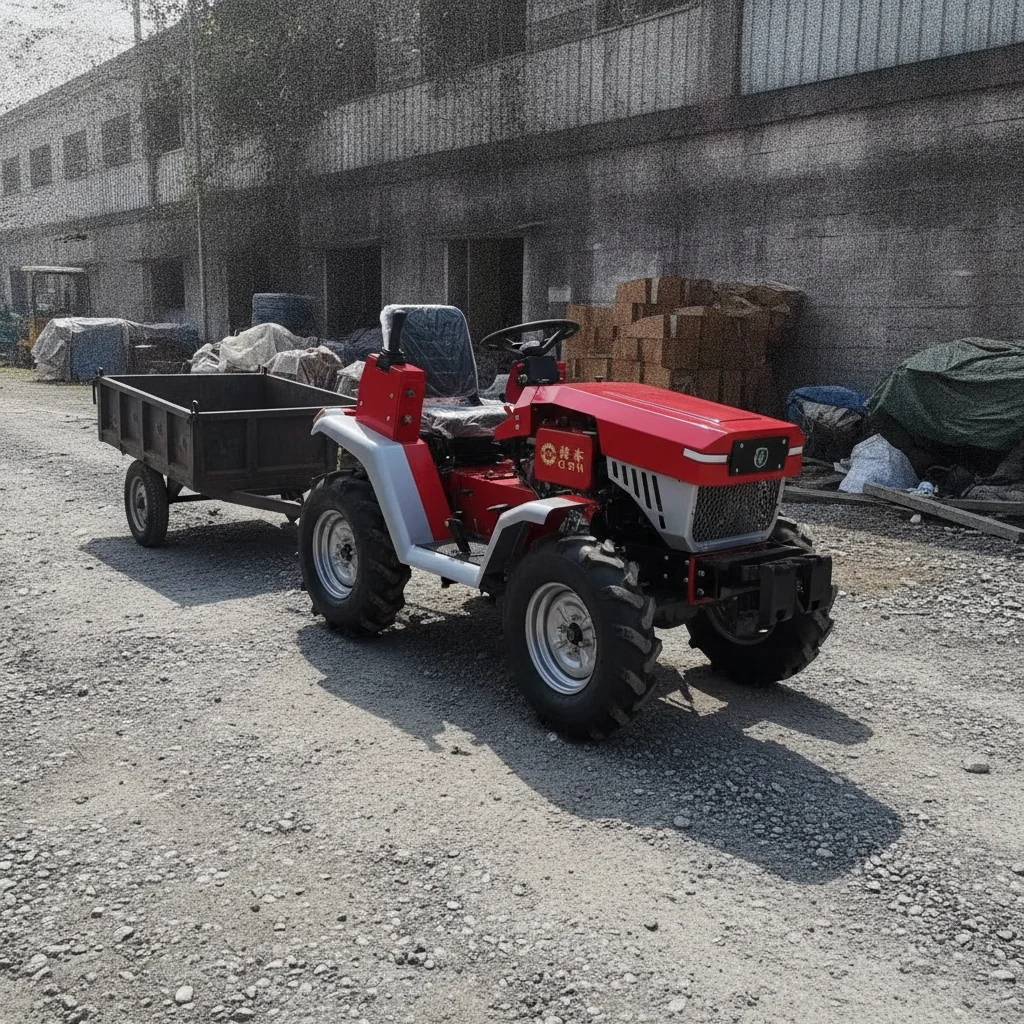 Agricultural Mini Wheeled Tractor Hot Sale New Model Greenhouse Farm Machine, OEM Custom Parameter Available, Free Shipping
