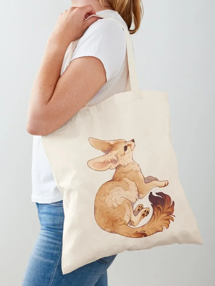 

Fennec fox Tote Bag Women's shopper Canvas stote bag shopping bag logo