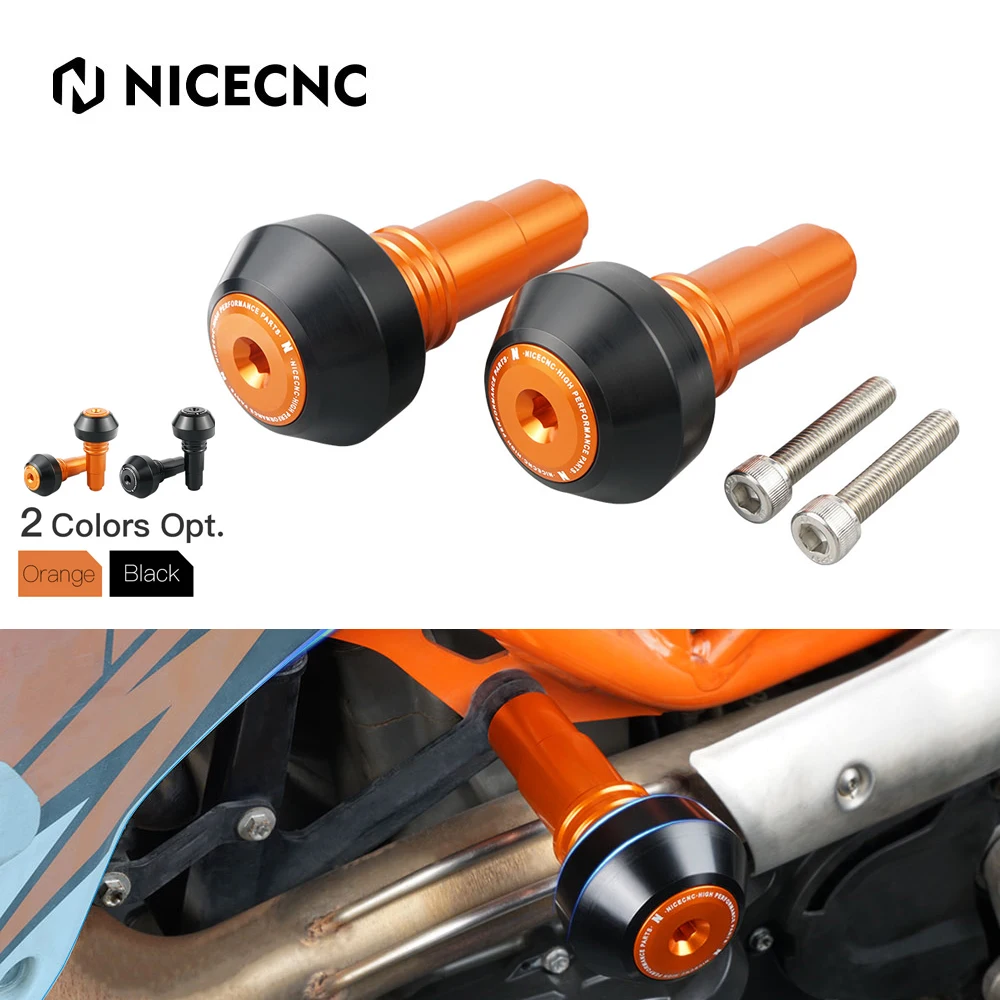 

NICECNC Crash Mushrooms Frame Sliders Protectors for KTM 690 ENDURO SMC SMC R 2008-2024 Husqvarna 701 Supermoto/Enduro 2016-2024