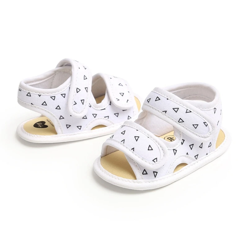 Summer Baby Shoes Boy Girl Breathable Sandals Toddler Flats Shoes Soft Rubber Sole Anti-Slip Bowknot Crib First Walker Shoes