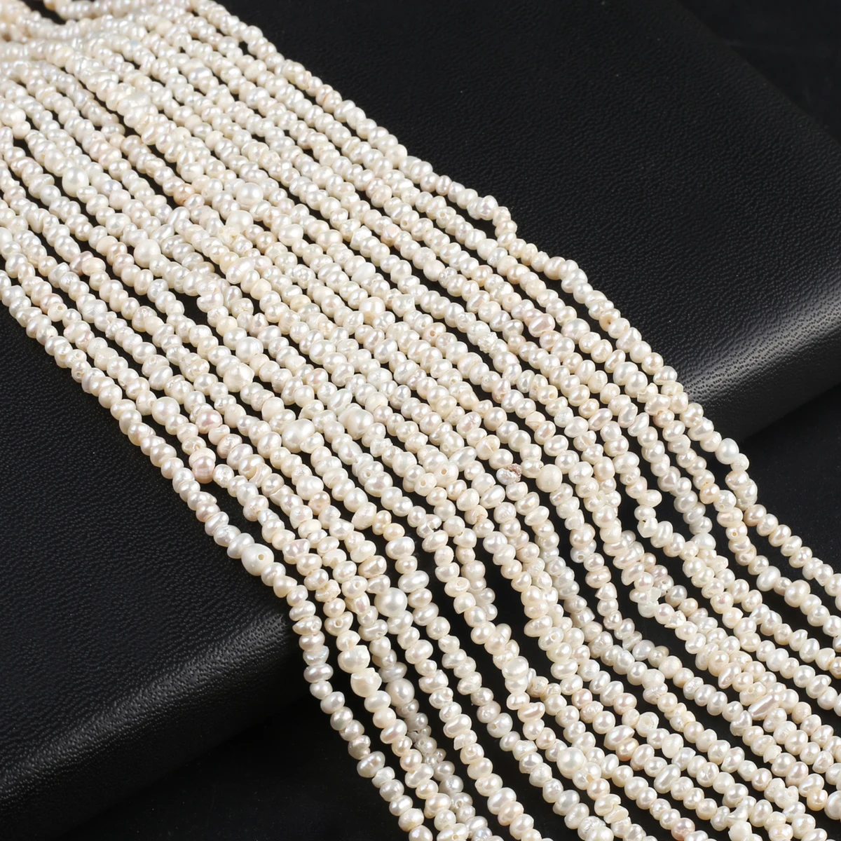 Natural Pearl Side Beads Delicate Shape Elegant Appearance for DIY Jewelry Making Handmade Bracelet Necklace Length 36cm