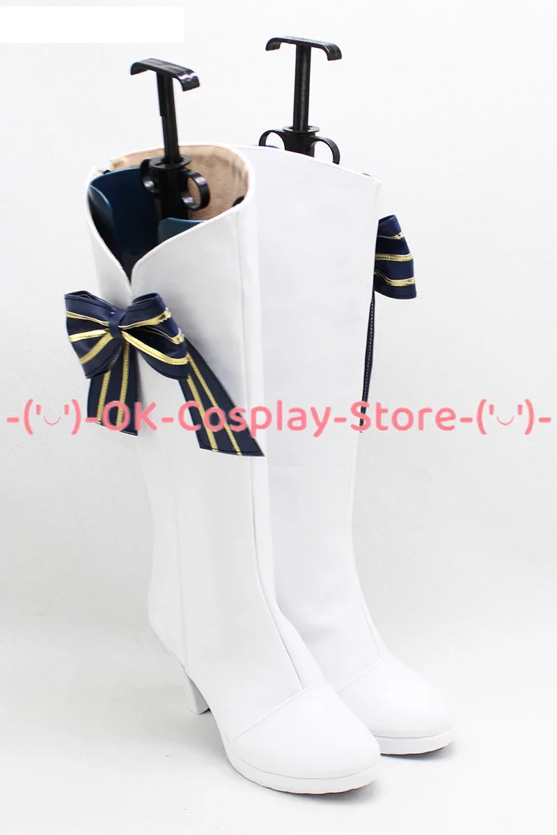 Emiria Cosplay Shoes Anime Re:Life in a different world Cosplay Prop PU Leather Shoes Halloween Party Boots  Custom Made