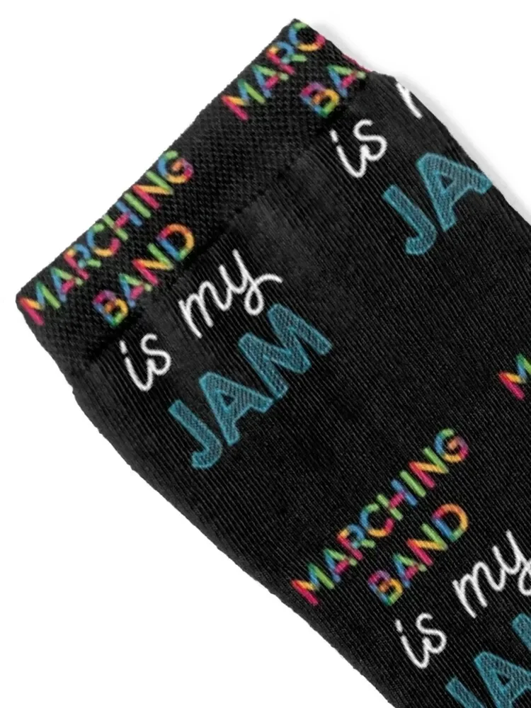 Marching Band is my Jam. Funny Marching Band Design Socks Hiking boots Sports funny gifts Socks Men Women's