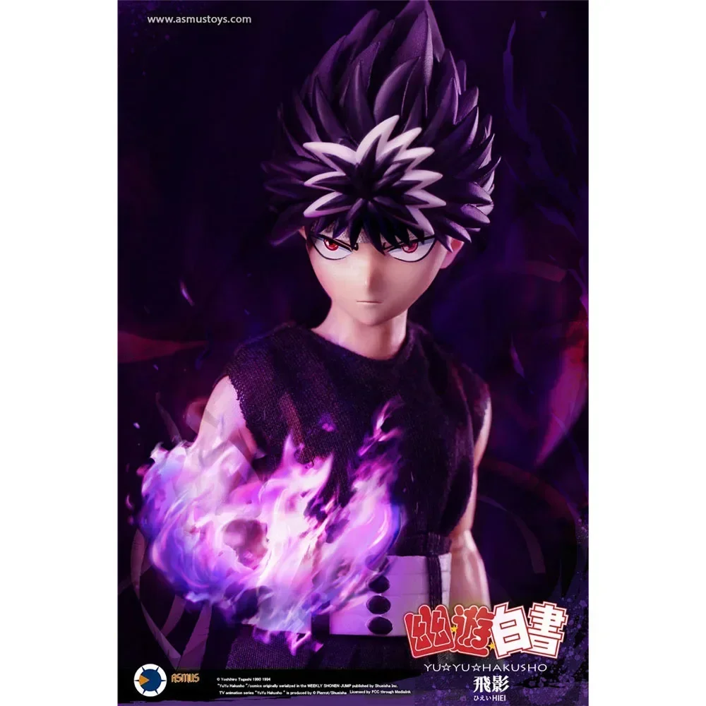 Original asmus brinquedos yuyu hakusho hiei figura de ação 1/6 hiei yuyu001 modelo colecionável bonecas estatueta ornamento presente brinquedos