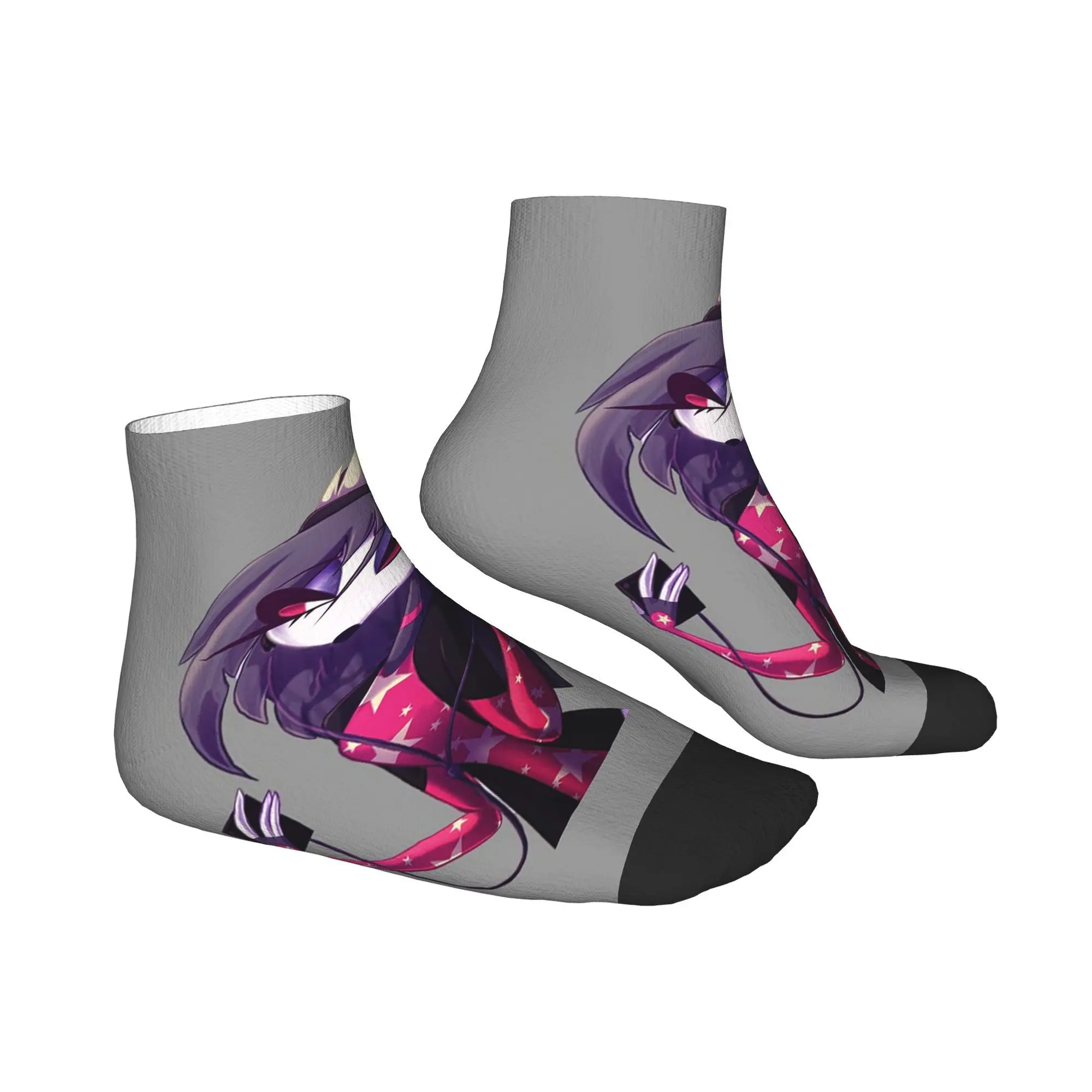 جميع المواسم Helluva Boss الجوارب Harajuku عالية الجودة طاقم الجوارب جوارب غير رسمية للرجال النساء هدايا عيد الميلاد