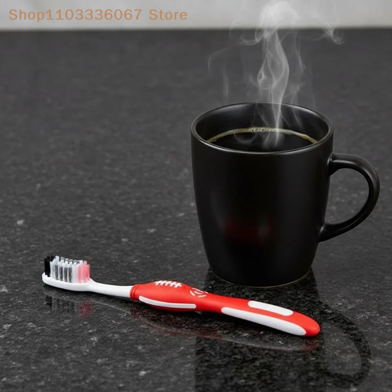 【HLS】【HB】3 PCS Medium Hard Bristle Toothbrush Spiral Bristles Non Slip Grip For Adults Daily Oral Care Deep Teeth Cleaning