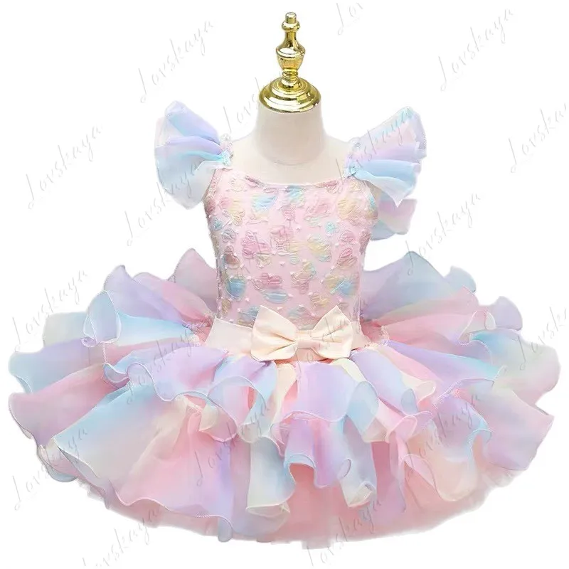 

Детский балетный костюм - платье принцессы для маленькой девочки - костюм для выступления в детском саду - пышная юбка