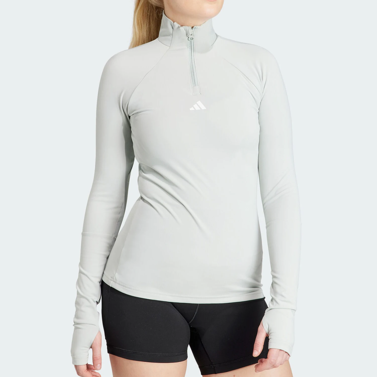 

Adidas Official Authentic Three Stripes Women's Semi-open Sport Fitness Long Sleeve T-shirt IL1082