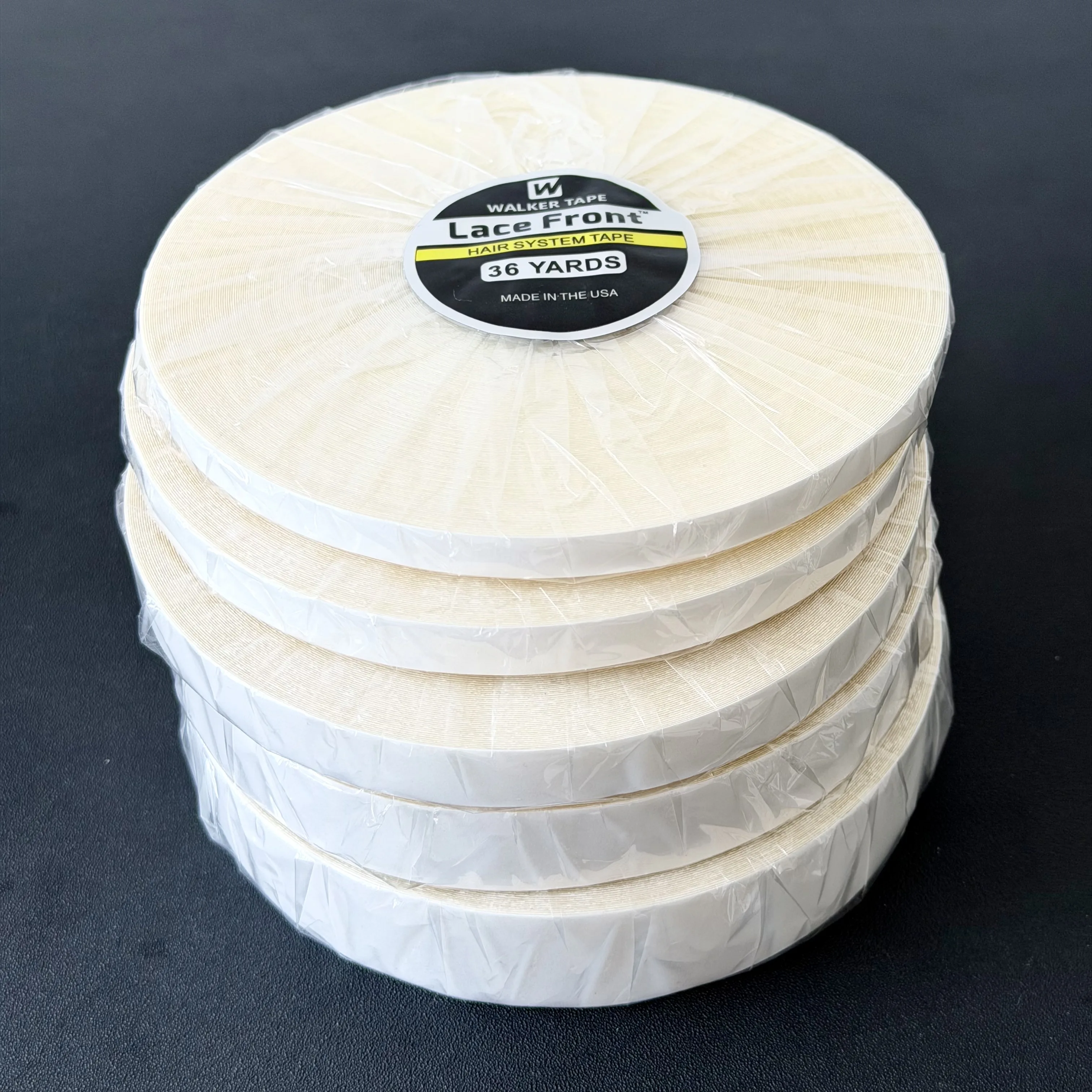 

Walker Tape Lace Front Hair System 36 Yards with 5 Sizes 0.8cm-2.54cm Strong Adhesive Wig Toupee Tape for Hair Systems
