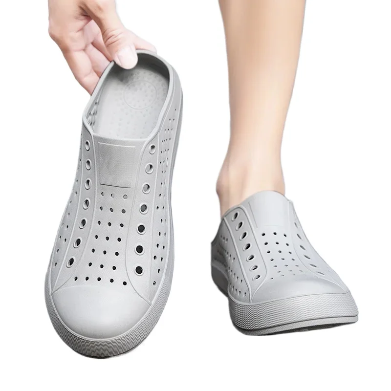 

Crocs Casual Breathable Boys Girls Outdoor Comfortable Summer Children's Soft-soled Non-slip Hollow Wading Sandals Slippers