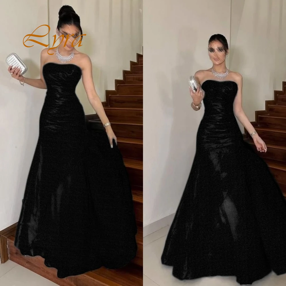 Vestido de noite de cetim sem alças temperamento personalizado elegante sem mangas falta vestidos de baile formais vestidos de baile para mulher