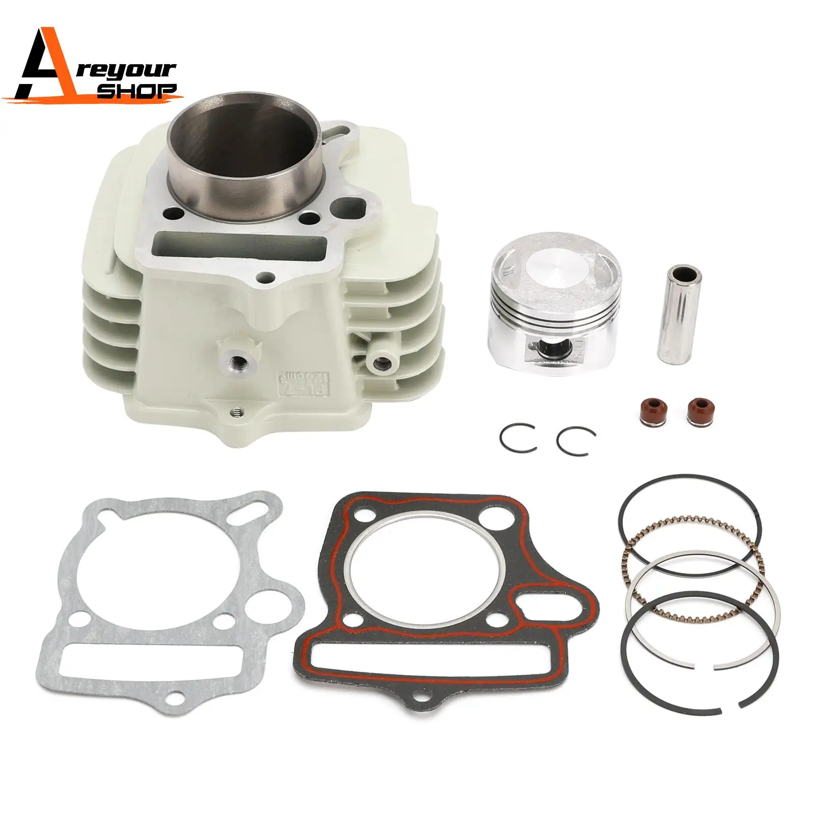 

52.4MM CYLINDER PISTON GASKET KIT FOR DIRT BIKE 125CC WITH LIFAN ENGINE 1P52FMI