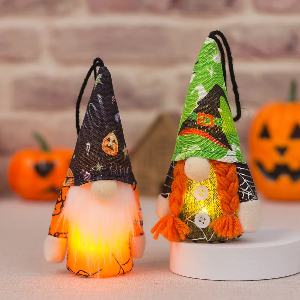 Giáng Sinh Trang Trí Đèn LED Dạ Quang Gnome Không Kén Khuôn Mặt Quốc Búp Bê Sang Trọng Đồ Chơi Cây Giáng Sinh Treo Trang Trí Navidad Năm Mới 2023