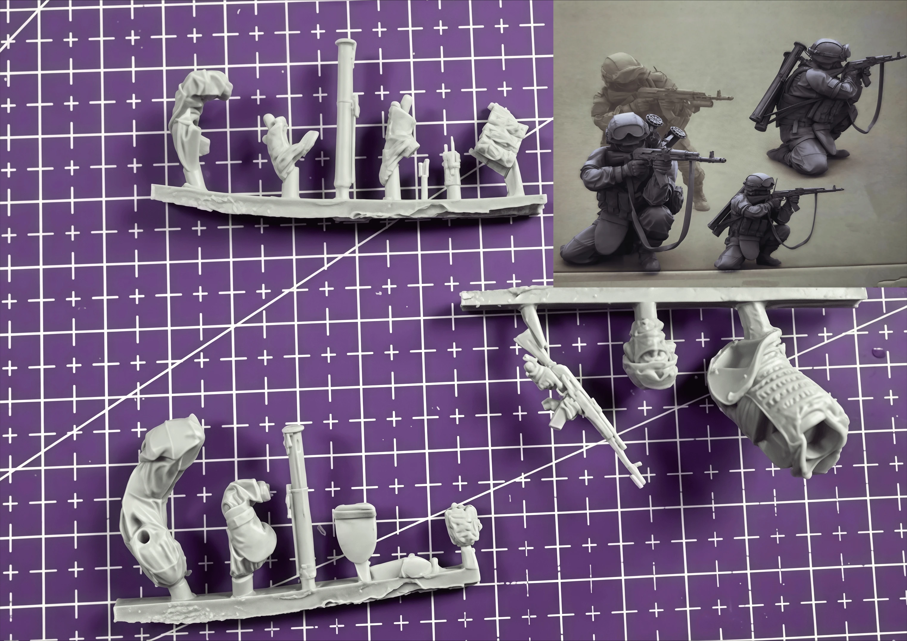 

1:35 Resin Model Assembly Kit, GK， Resin Modern Soldier, Unpainted