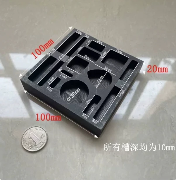 1pcs Shaped oil tank, mold groove, porous crucible, non-ferrous metal ingot, gold and silver forming