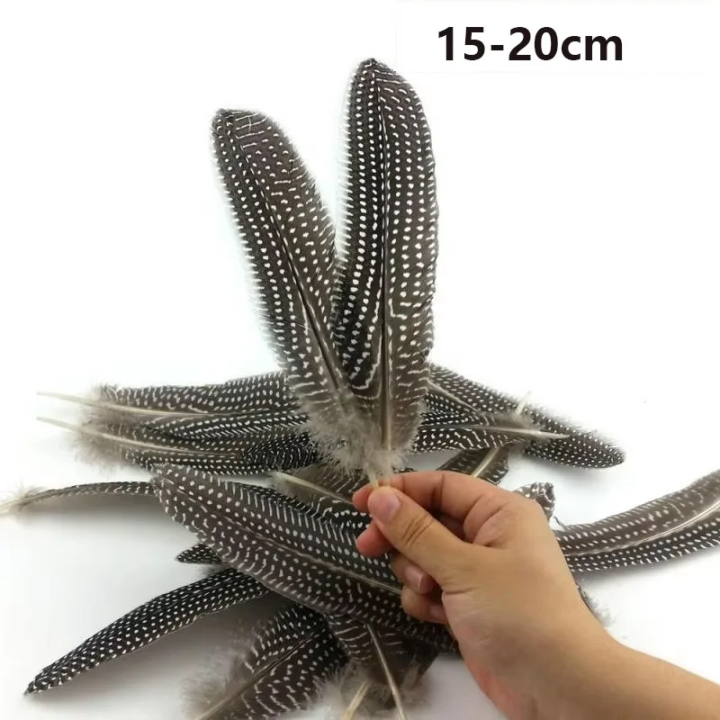 10/20/50 pezzi Piume di guinea artificiale di alta qualità 15-20 cm piume Per artigianato Piume di decorazione di nozze