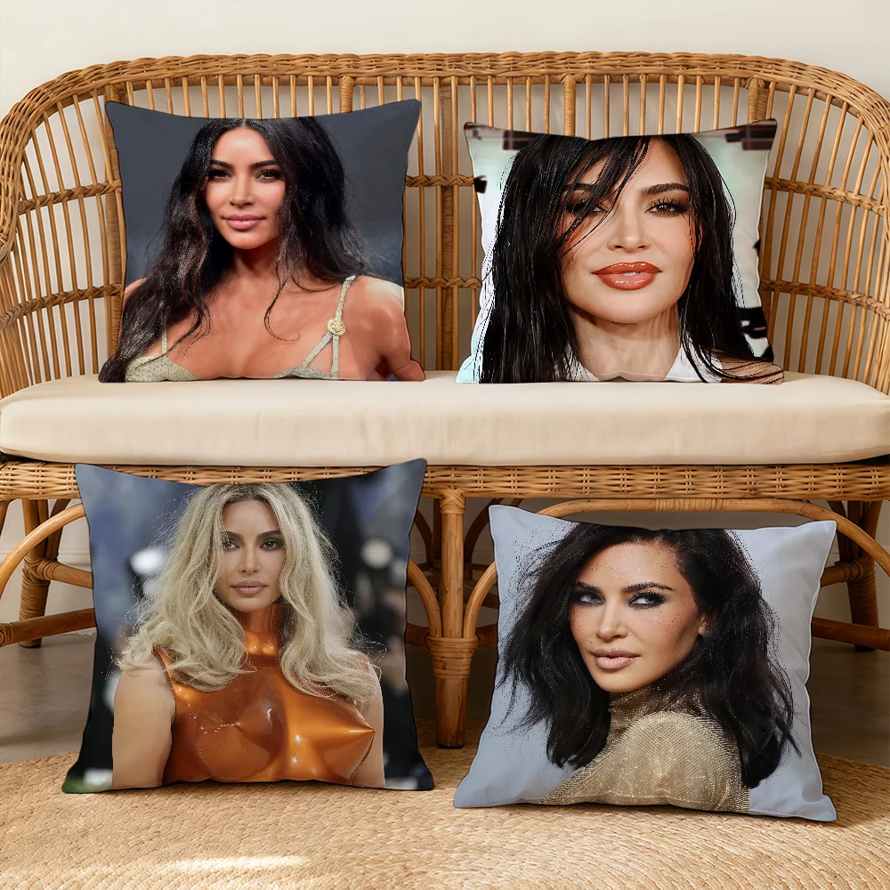FAMOUS K-KimS K-KardashiaS Cushion Cover Square Decorative Throw Pillow Case Sofa Bed Living Room Anniversary Gifts