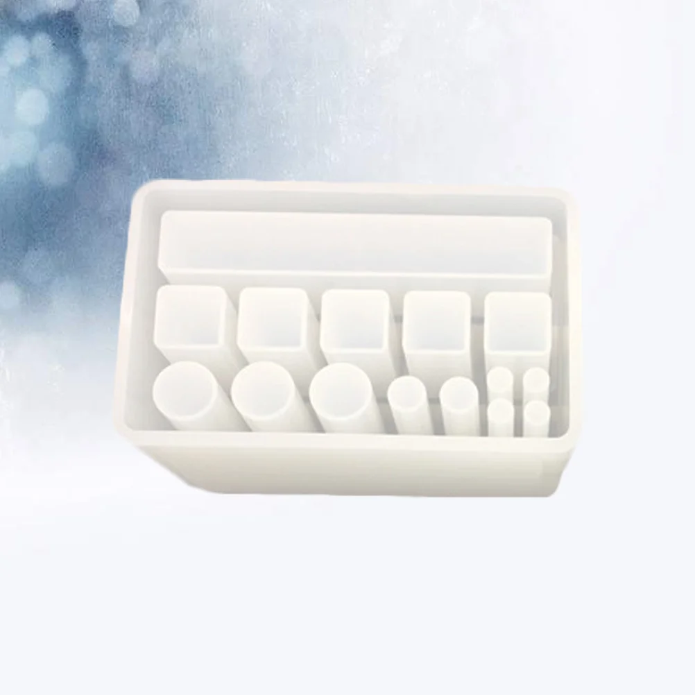 

Lipstick Storage Mold DIY Epoxy Resin Silicone Mold for Creative Makeup Organizer Box Craft Kit Decor Storage Solution