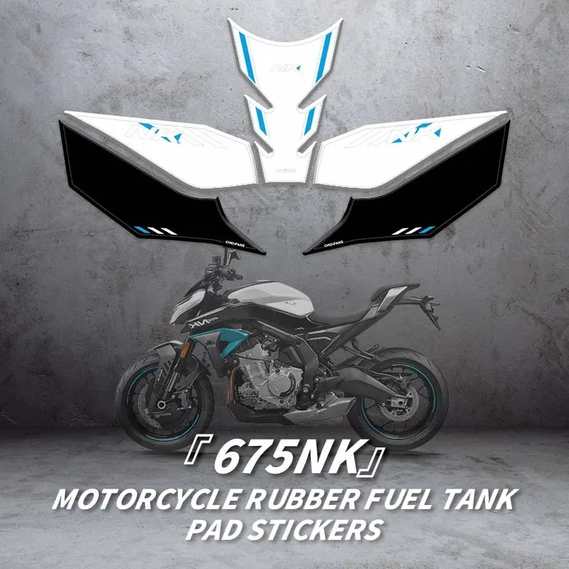 

For CFMOTO 675NK Motorcycle Rubber Fuel Tank Decoration And Protection Stickers Pad Bike Colorful Decals Can Choose Style