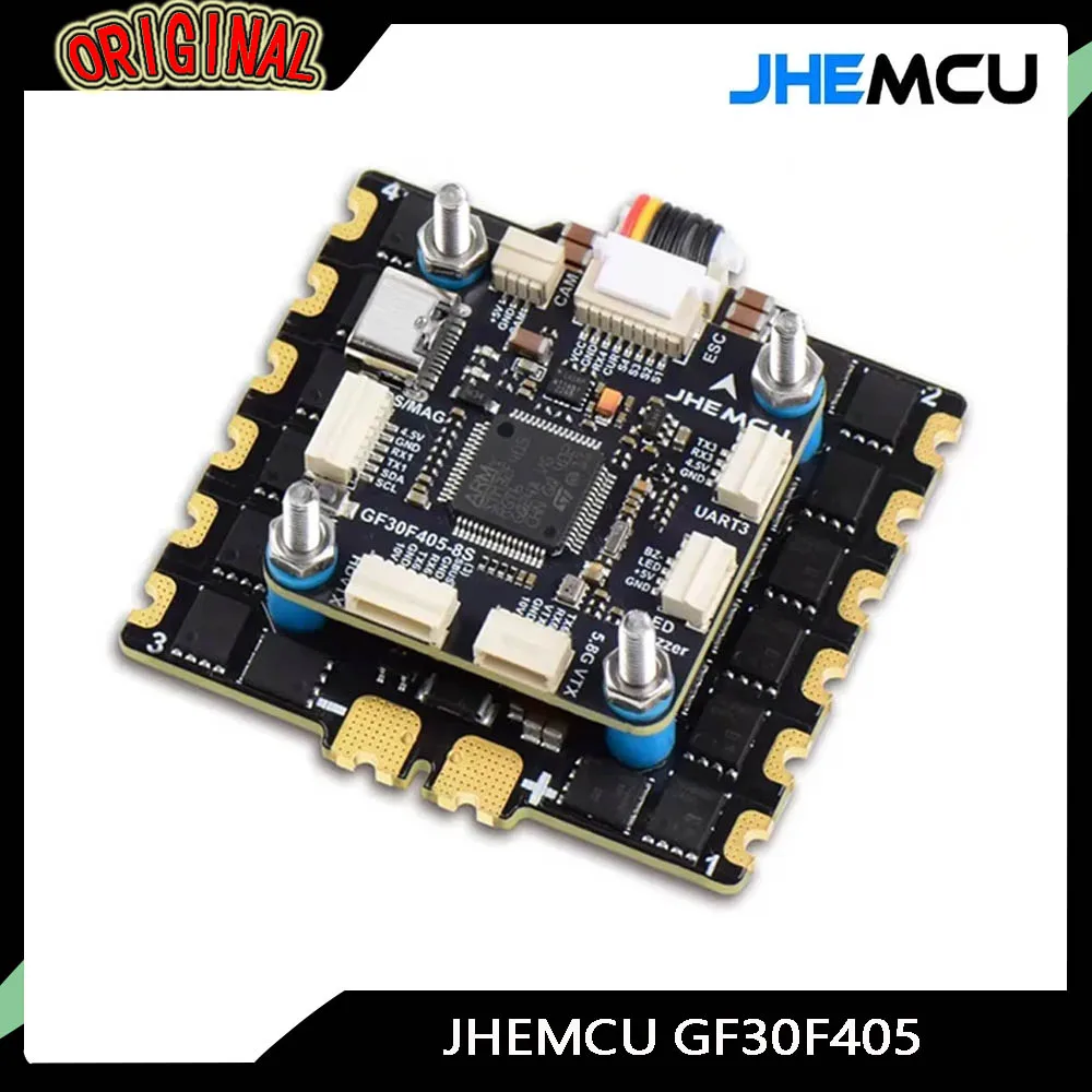 

JHEMCU GF30F405 Flight Controller with ICM42688P | 90A/110A ESC 3-8S Lipo for RC FPV Long Range Drones