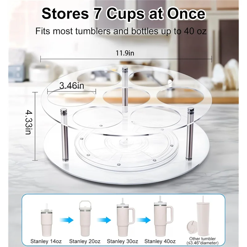 A76X-Für 40-Unzen-Becher-Organizer mit Griff, Wasserflaschen-Organizer für 40-Unzen-Becher-Cup-Organizer