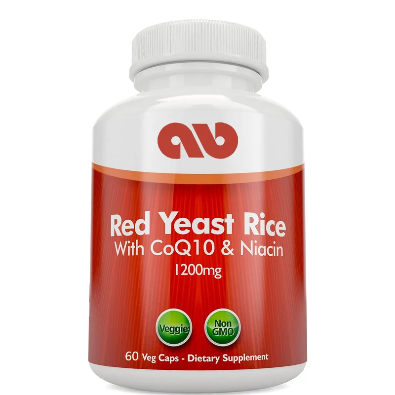 

Red yeast rice 1200mg contains coenzyme Q10 and non rinse niacin 60 capsules vegetarian capsules - without citrine