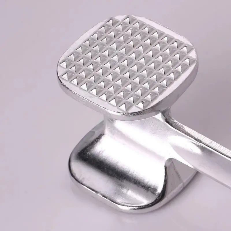 ~Duty Meat Mallet Stainless Steel Double-Sided Meat Tenderizer Tool For Steak Chicken Pork Fish And Veal Kitchen Cooking Hammer