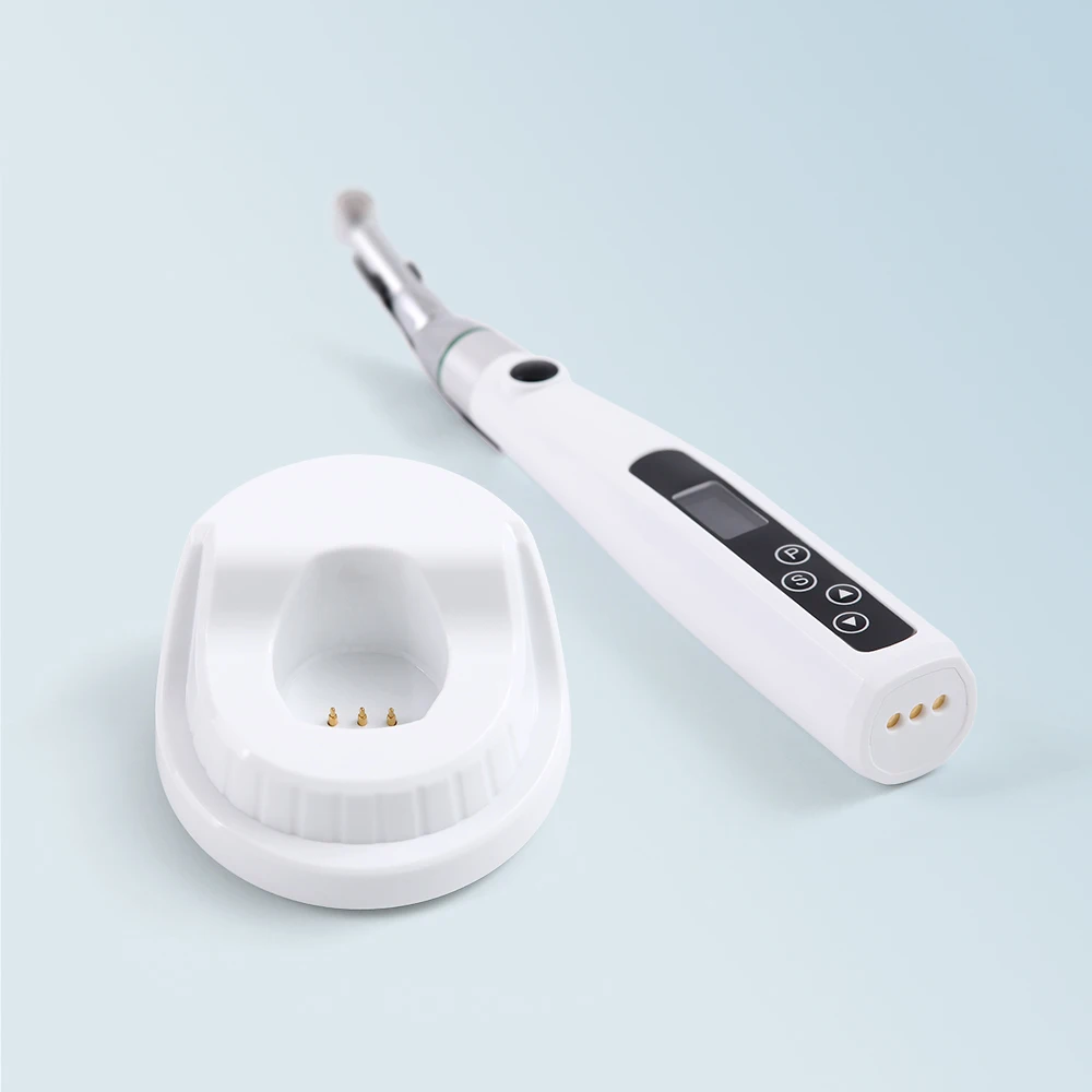 AZDENT Dental Wireless Endo Motor Smart with LED Light 16:1 Standard Contra Angle Endodontic Treatment Root Canal Therapy Tool