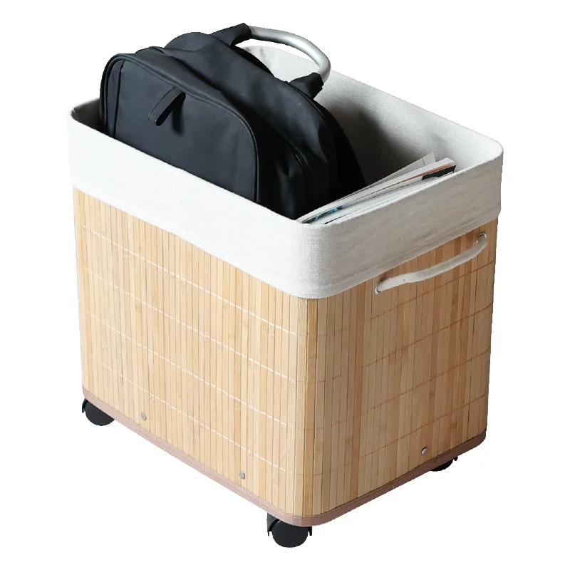 

School bag shelf under table storage basket dormitory bag shelf with wheels movable