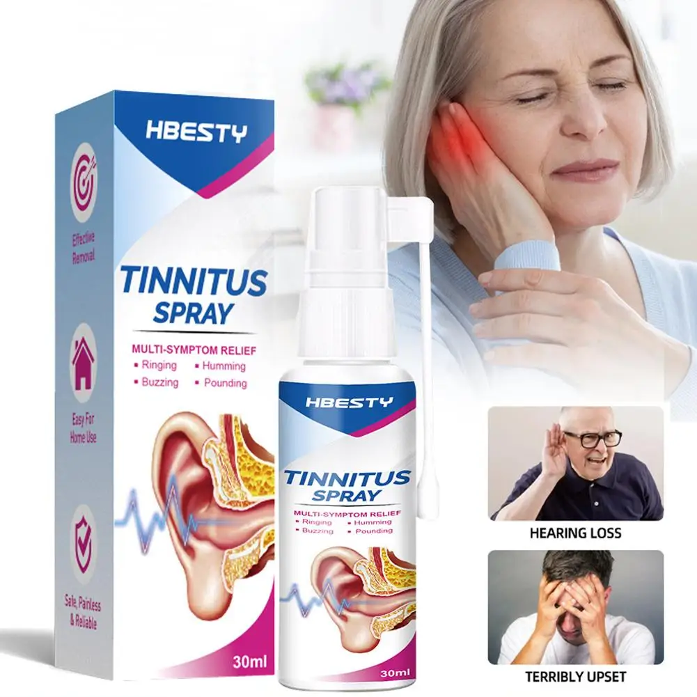 For Ear Cleaner Tinnitus Spray Treatment of Ear Canal Blockage and Hearing Hard Relieve Ear Discomfort Cleaning Solution